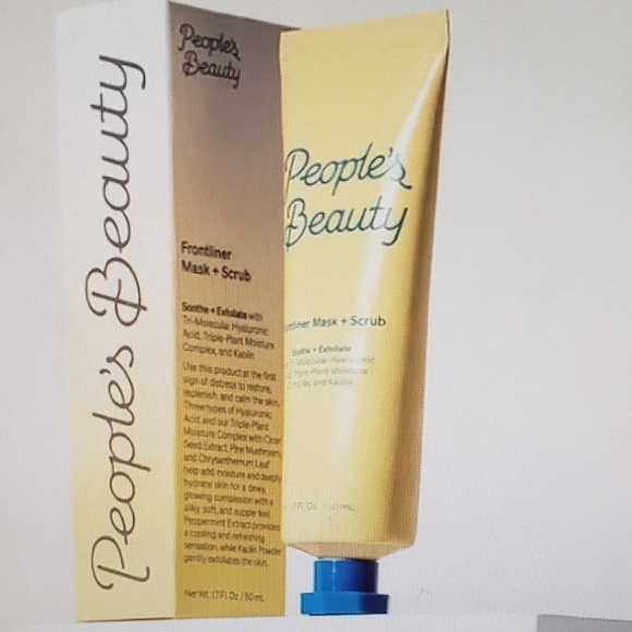 People’s Beauty Frontliner Mask Scrub Hyaluronic Soothing Exfoliating Sealed - Picture 2 of 7